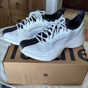 lululemon athletica Women's Black and White Athletic Shoes